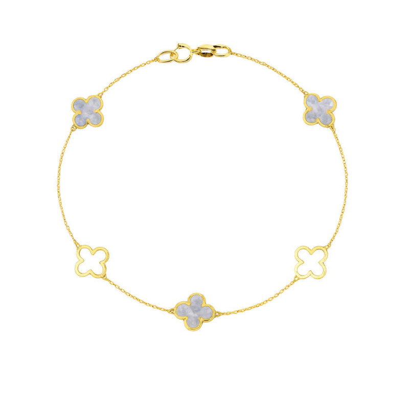 Βραχιόλι χρυσός 14 καρατίων με σταυρουδάκια