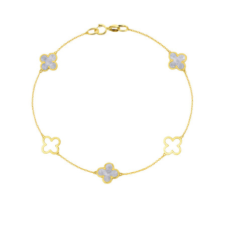 Βραχιόλι χρυσός 14 καρατίων με σταυρουδάκια