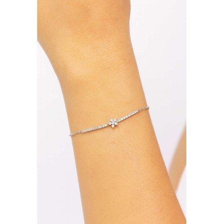 Βραχιόλι λευκόχρυσο 14 καρατίων