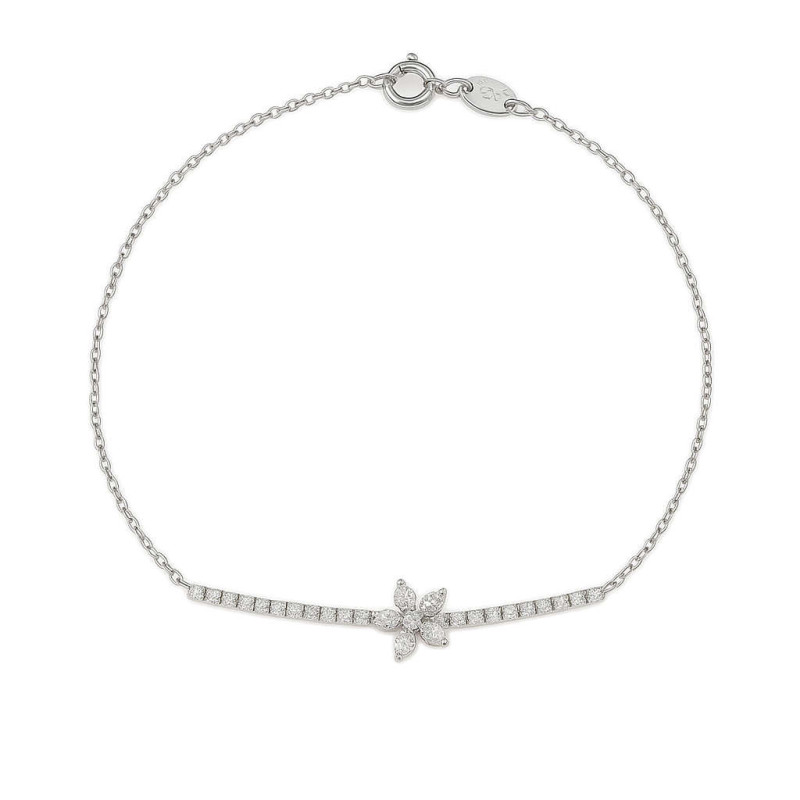 Βραχιόλι λευκόχρυσο 14 καρατίων