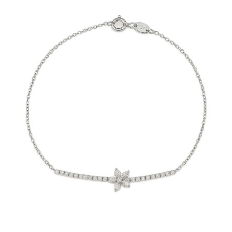 Βραχιόλι λευκόχρυσο 14 καρατίων