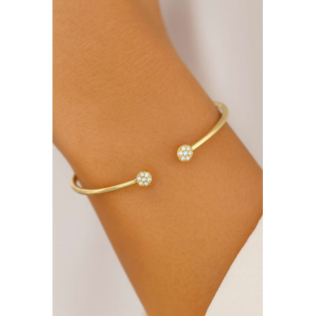 Βραχιολι χειροπέδα χρυσό 14 καρατίων