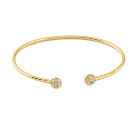 Βραχιολι χειροπέδα χρυσό 14 καρατίων