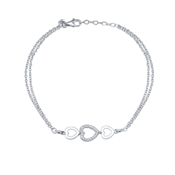Βραχιόλι από λευκόχρυσο 14 καρατίων