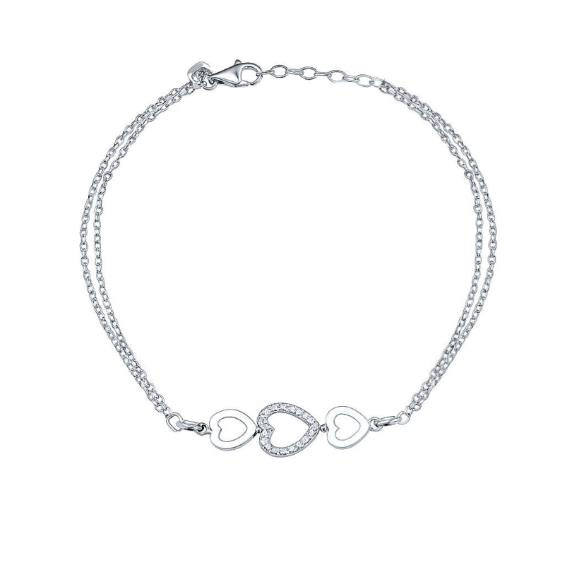 Βραχιόλι από λευκόχρυσο 14 καρατίων