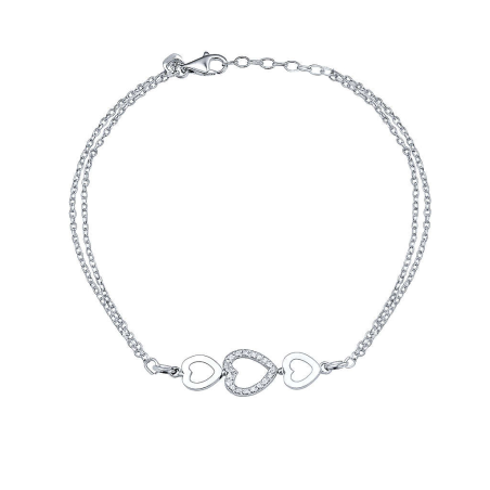 Βραχιόλι από λευκόχρυσο 14 καρατίων