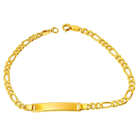 Βραχιόλι ταυτότητα χρυσό 14 καρατίων