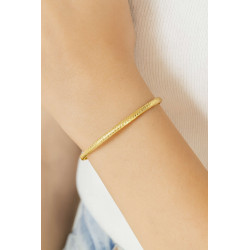 Βραχιολι χειροπέδα χρυσό 14 καρατίων
