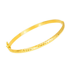 Βραχιολι χειροπέδα χρυσό 14 καρατίων