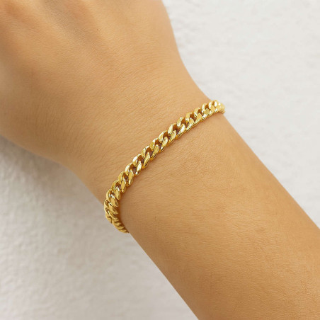 Βραχιόλι χειροπέδα Λευκόχρυσο 14 καρατίων