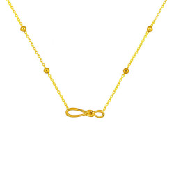 Κολιέ άπειρο Χρυσό 14 καρατίων