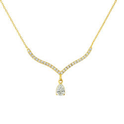 Κολιέ δάκρυ Χρυσό 14 καρατίων