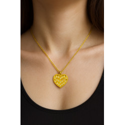 Κολιέ καρδιά Χρυσό 9 καρατίων