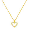 Κολιέ καρδιά Χρυσό 9 καρατίων