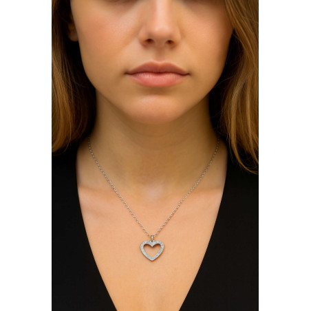 Κολιέ λευκόχρυσο 9 καρατίων