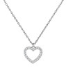 Κολιέ καρδιά λευκόχρυσο 9 καρατίων