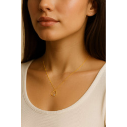 Κολιέ καρδιά Χρυσό 9 καρατίων