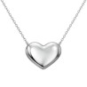 Κολιέ καρδούλα λευκόχρυσο 14 καρατίων