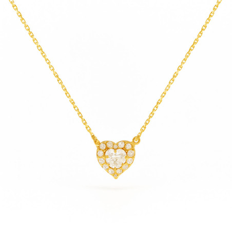 Κολιέ καρδούλα Χρυσό 14 καρατίων