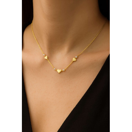 Κολιέ καρδούλες Χρυσό 14 καρατίων