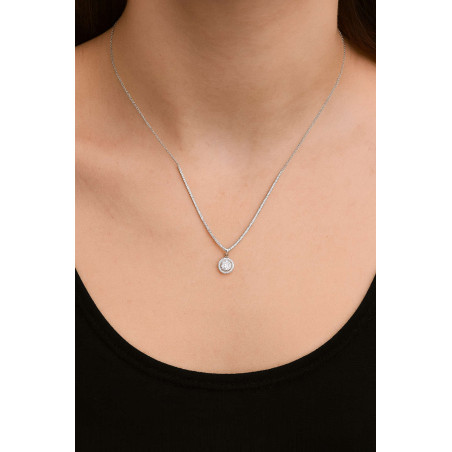 Κολιέ λευκόχρυσο 14 καρατίων