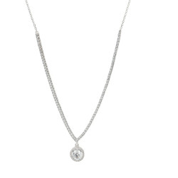 Κολιέ λευκόχρυσο 14 καρατίων