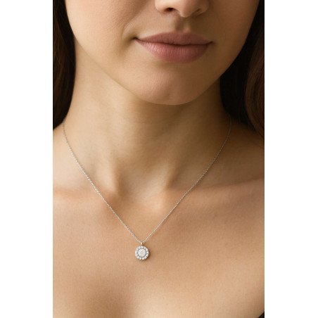 Κολιέ λευκόχρυσο 14 καρατίων