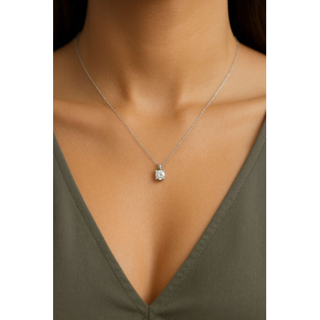 Κολιέ λευκόχρυσο 14 καρατίων