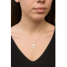 Κολιέ λευκόχρυσο 14 καρατίων σταυρουδάκι