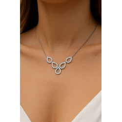 Κολιέ λευκόχρυσο 9 καρατίων