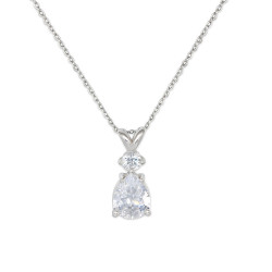 Κολιέ Λευκόχρυσο 9 καρατίων Δάκρυ