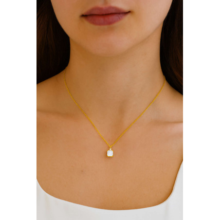 Κολιέ μονόπετρο Χρυσό 9 καρατίων