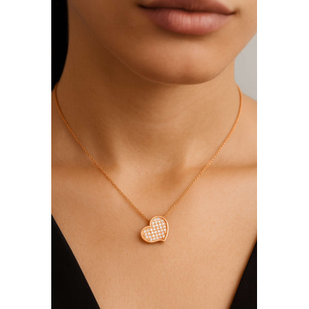 Κολιέ ροζ χρυσό 14 καρατίων