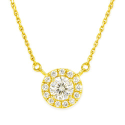 Κολιέ ροζέτα Χρυσό 14 καρατίων