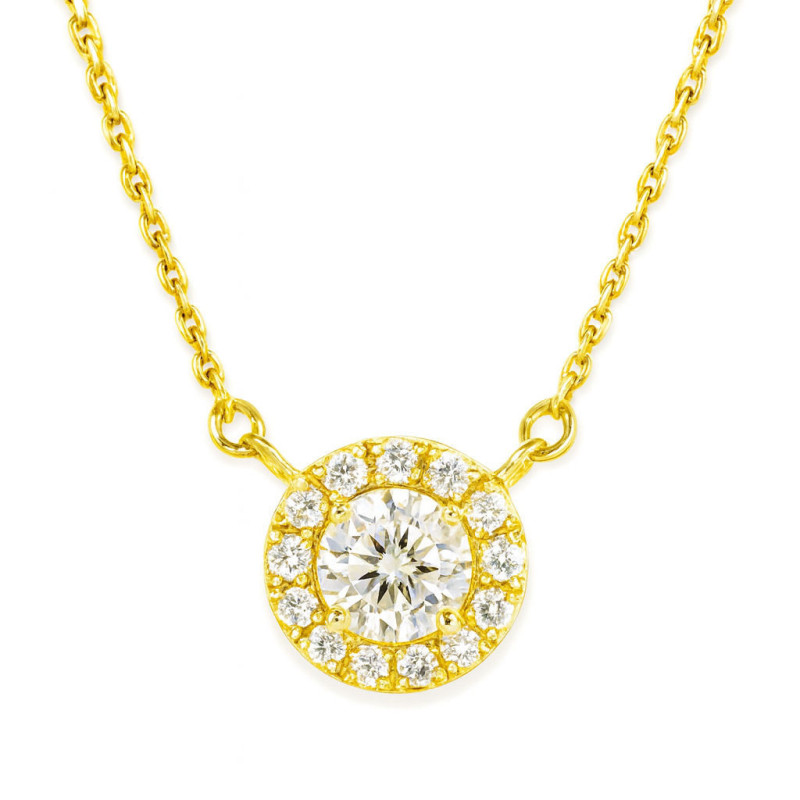 Κολιέ ροζέτα Χρυσό 14 καρατίων