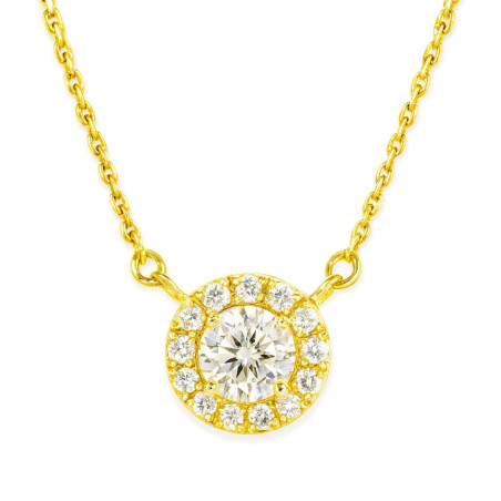 Κολιέ ροζέτα Χρυσό 14 καρατίων