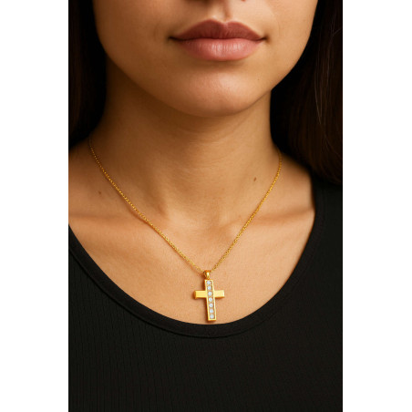 Κολιέ Σταυρουδάκι Triantos χρυσό 9 καρατίων