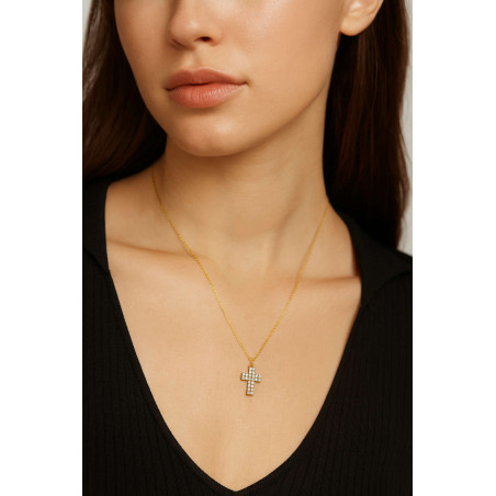 Κολιέ σταυρουδάκι Χρυσό 9 καρατίων