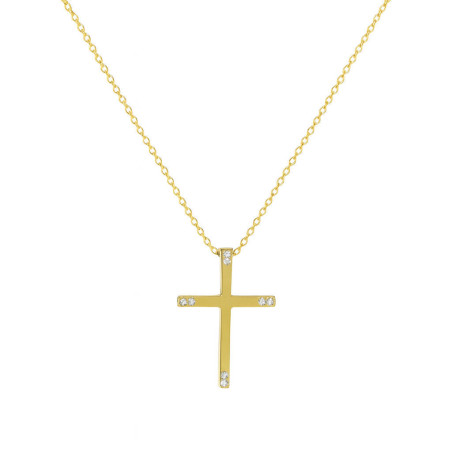 Κολιέ σταυρουδάκι Χρυσό 9 καρατίων