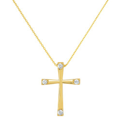 Κολιέ σταυρουδάκι Χρυσό 9 καρατίων