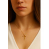 Κολιέ σταυρουδάκι Χρυσό 9 καρατίων