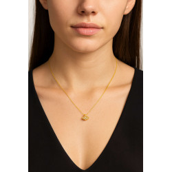 Κολιέ χρυσό 14 καρατίων ματάκι