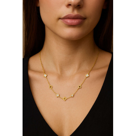 Κολιέ χρυσό 14 καρατίων με σταυρουδάκια