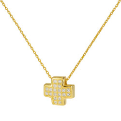 Κολιέ σταυρουδάκι Χρυσό 9 καρατίων