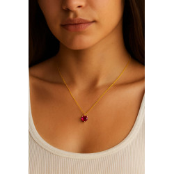 Κολιέ λευκόχρυσο 14 καρατίων