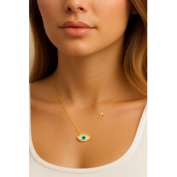 Κολιέ ματάκι χρυσό 9 καρατίων