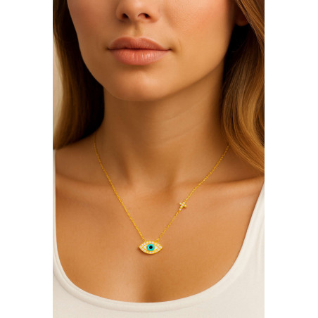 Κολιέ ματάκι χρυσό 9 καρατίων