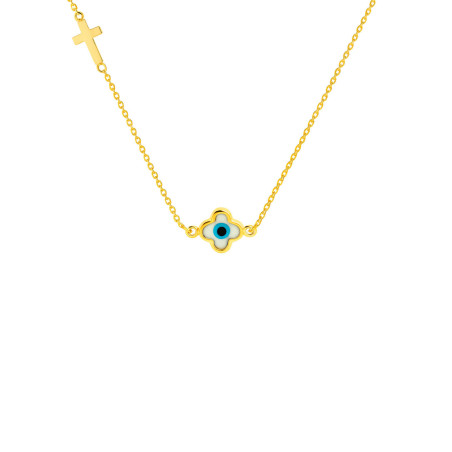 Κολιέ ματάκι χρυσό 9 καρατίων