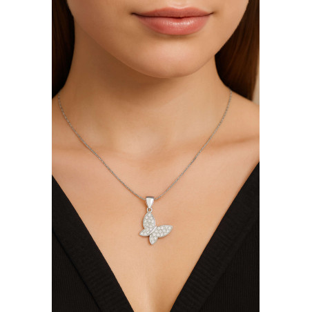 Κολιέ λευκόχρυσο 14 καρατίων