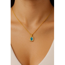 Κολιέ  χρυσό 9 καρατίων ροζέτα